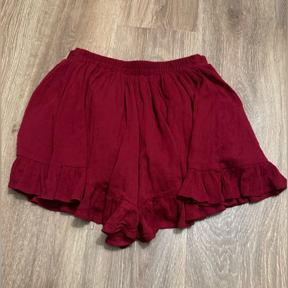 RED BLOOMER SHORTS FRILLY boutique bloomers
